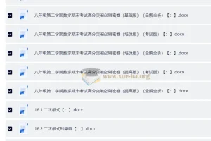 初中数学八年级下册考点与题型精讲精练突破（人教版）