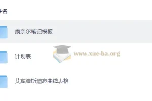 抗遗忘计划表（多格式）