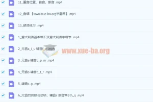 零基础掌握意大利语语音