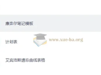 抗遗忘计划表（多格式）