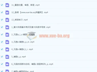 零基础掌握意大利语语音