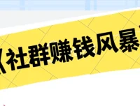 《社群赚钱风暴》课程