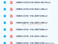 王朝霞单元活页卷（1 – 6年级全学科多版本）