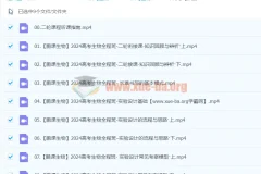 张鹏生物2024高三高考二轮寒假班