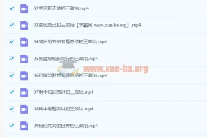 周若男2020九年级秋季政治课程（16讲完结）