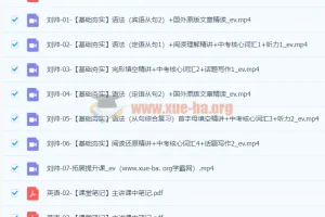 初三中考英语暑假尖端班课程（刘帅）