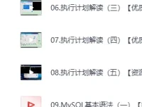 《知数堂 MySQL SQL性能优化精讲视频课程》