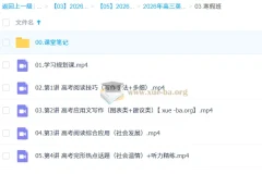 古蓉蓉高三高考英语提升寒假班