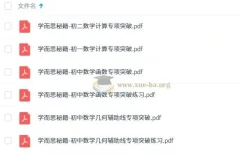 学而思秘籍-初中数学专项突破