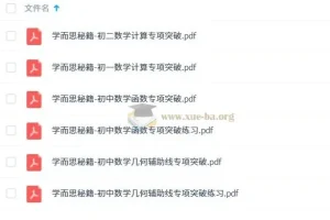 学而思秘籍-初中数学专项突破