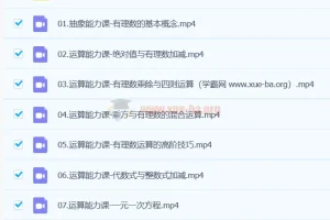 朱韬初一数学2024秋季上课程（S班、A+班）