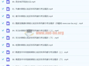 2024高三高考历史褚润历史暑假班课程