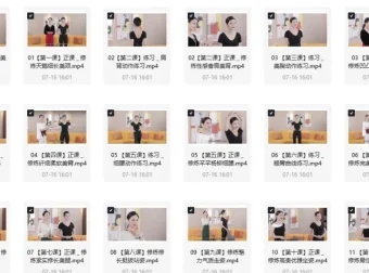 模特走秀形体教学合集