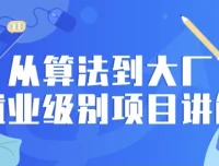 从算法到大厂就业级别项目讲解：推荐算法课程