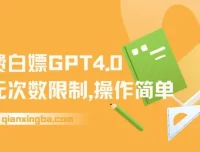 免费无限次数使用GPT4.0，操作简单速来体验