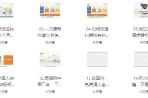 一个月记忆20000单词：象形记忆+词根词缀+美语发音英语学习视频