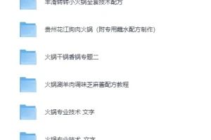 《24种火锅类美食技术教程》