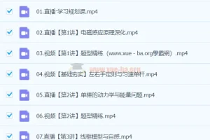 高二物理孙竞轩A+寒假班课程