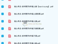 核心考点 – 初中数学资料合集