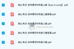 核心考点 – 初中数学资料合集