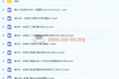 毕治 初三数学寒假尖端班课程（7讲带笔记完结）