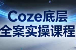 《Coze底层全案实操课程：从架构设计到高效部署的完整指南》