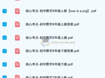 核心考点 – 初中数学资料合集