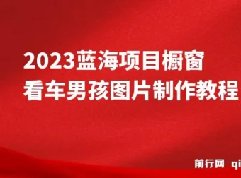 橱窗看车男孩汽车头像制作项目：轻松实现稳定收益