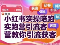 小红书实操陪跑营：精准引流获客全攻略