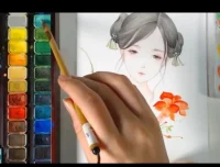 古风水彩人物绘画33讲：从入门到精通