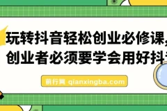 玩转抖音轻松创业必修课：创业者的抖音实用指南