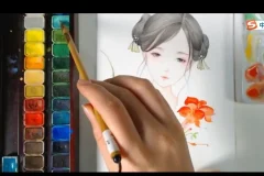 古风水彩人物绘画33讲：从入门到精通