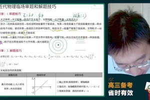 2024蔡钧安高考物理冲刺班：命题点睛与护航班