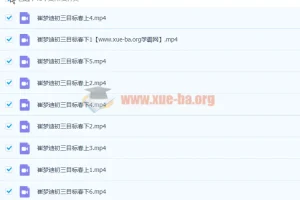 崔梦迪初三数学兴趣班暑秋寒春四套课程年卡完整版