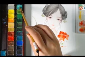 古风水彩人物绘画33讲：从入门到精通