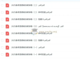 2025高考政治密训卷