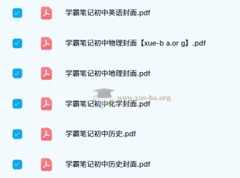 2023 – 2024版初中学霸笔记