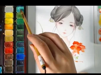 古风水彩人物绘画33讲：从入门到精通