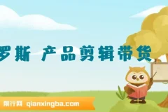 俄罗斯产品剪辑带货：0基础普通人的不露脸带货实战教程