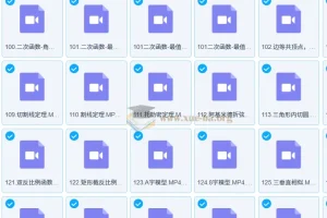 初中数学九年级课程大招合集