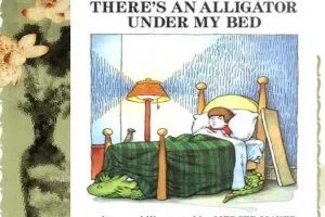 儿童绘本故事《鳄鱼在我床下》中英文PPT版