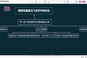 视频号玄学书单带货实战指南 – 南巷老师亲授