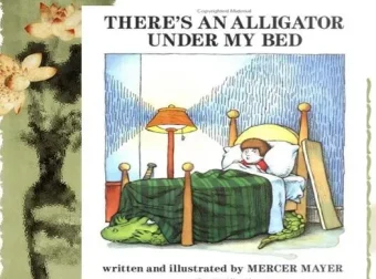 儿童绘本故事《鳄鱼在我床下》中英文PPT版