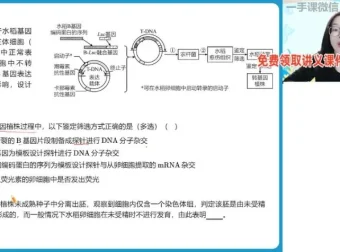 高二生物寒假尖端班：DNA技术与基因工程（周云主讲）