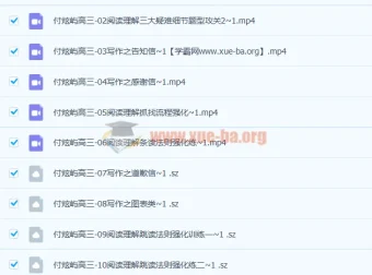 付炫屿2023高三高考英语第三阶段课程