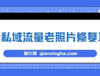 抖音私域流量老照片修复项目课程