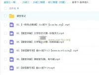 初三中考物理付雷2024 – 2025 A+秋季、寒假、春季班课程