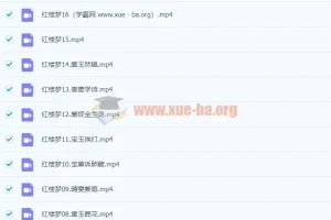 邵鑫《红楼梦》2022春季班课程