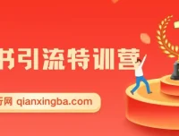 小红书引流特训营第5期：零基础玩转小红书，逆袭百万流量大咖