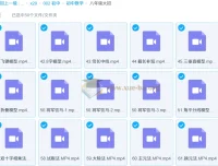 初中数学初二八年级课程大招